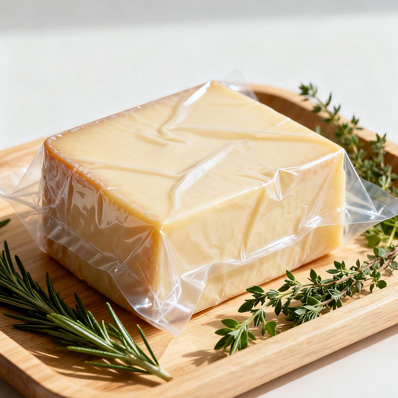 Pieno produktų pakuotė PVDC šilumos susitraukiantis maišelis
