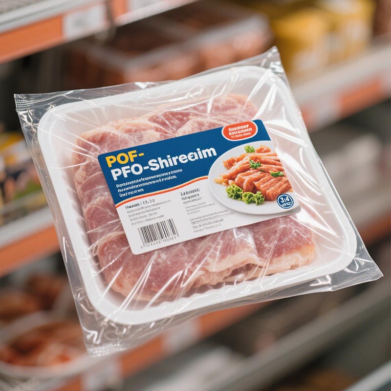 Šaldytų maisto produktų POF susitraukianti plėvelė