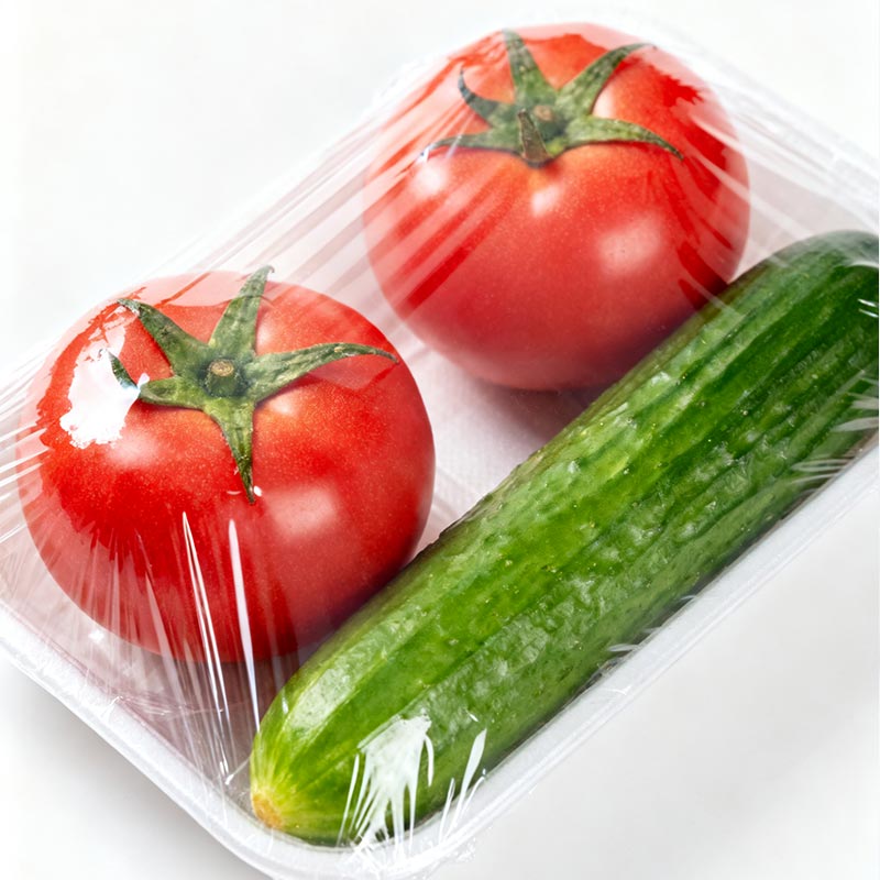Daržovių skaidraus plastiko pakavimo plėvelė